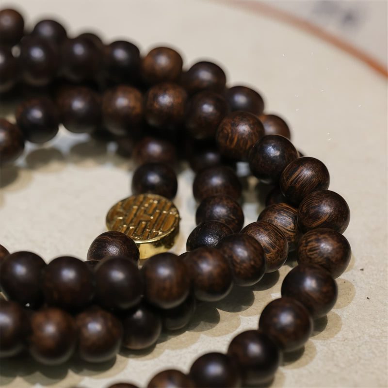 Brunei Agarwood 108 Mala Beads Bracelet Brunei Agarwood 108 Mala Beads Bracelet