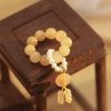 Citrine Peace Wrist Mala for Prosperity Citrine Peace Wrist Mala for Prosperity