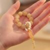 Citrine Peace Wrist Mala for Prosperity Citrine Peace Wrist Mala for Prosperity