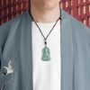 Natural Jade Avalokitesvara Amulet Necklace Natural Jade Avalokitesvara Amulet Necklace