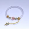 Natural White Agate Lotus Bracelet Natural White Agate Lotus Bracelet