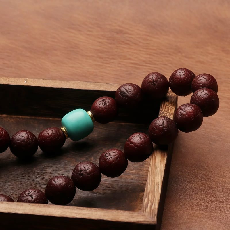 Tibetan Bodhi Seed Agate Wealth Wrist Mala Tibetan Bodhi Seed Agate Wealth Wrist Mala