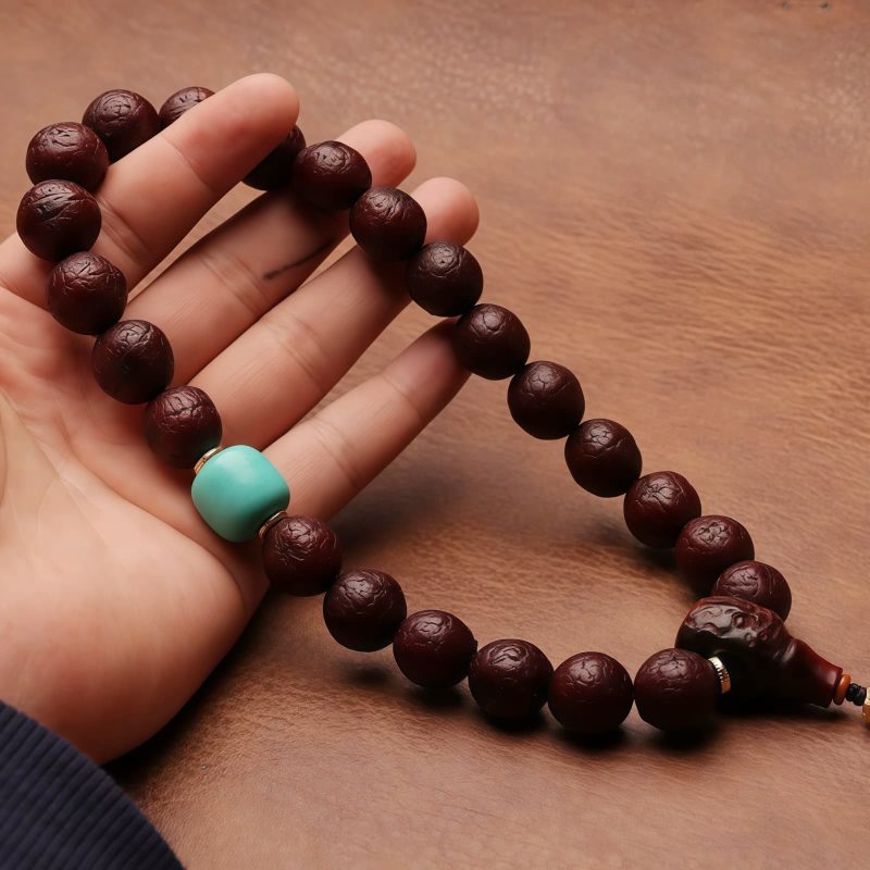 Tibetan Bodhi Seed Agate Wealth Wrist Mala Tibetan Bodhi Seed Agate Wealth Wrist Mala