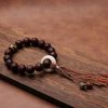 Tibetan Bodhi Seed Agate Wealth Wrist Mala Tibetan Bodhi Seed Agate Wealth Wrist Mala