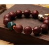 Tibetan Bodhi Seed Agate Wealth Wrist Mala Tibetan Bodhi Seed Agate Wealth Wrist Mala