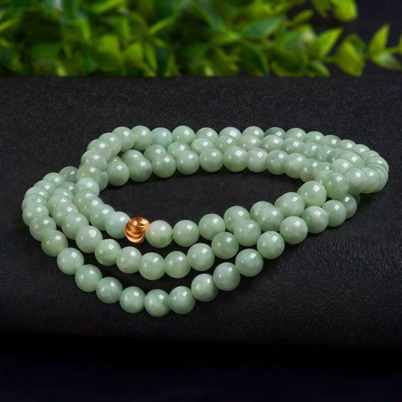Tibetan Jade 108 Beads Luck Bracelet Tibetan Jade 108 Beads Luck Bracelet