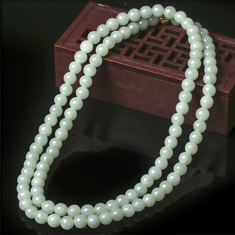 Tibetan Jade 108 Beads Luck Bracelet Tibetan Jade 108 Beads Luck Bracelet