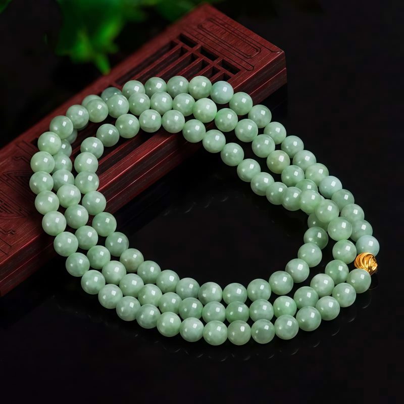 Tibetan Jade 108 Beads Luck Bracelet Tibetan Jade 108 Beads Luck Bracelet