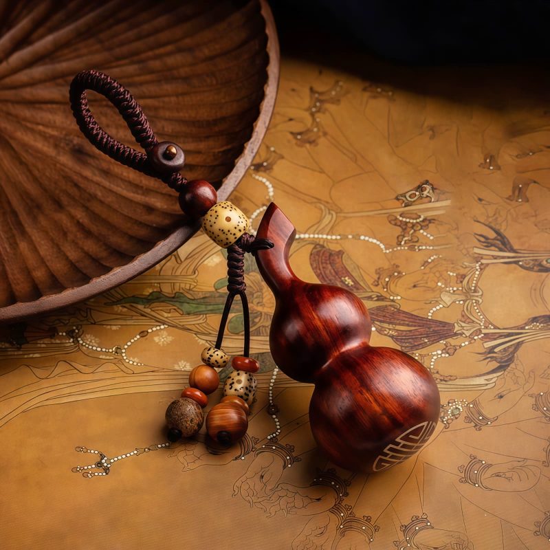 Tibetan Red Sandalwood Luck Key Chain Tibetan Red Sandalwood Luck Key Chain