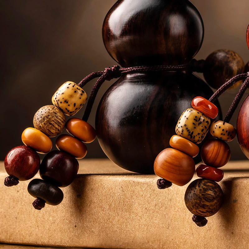 Tibetan Red Sandalwood Luck Key Chain Tibetan Red Sandalwood Luck Key Chain