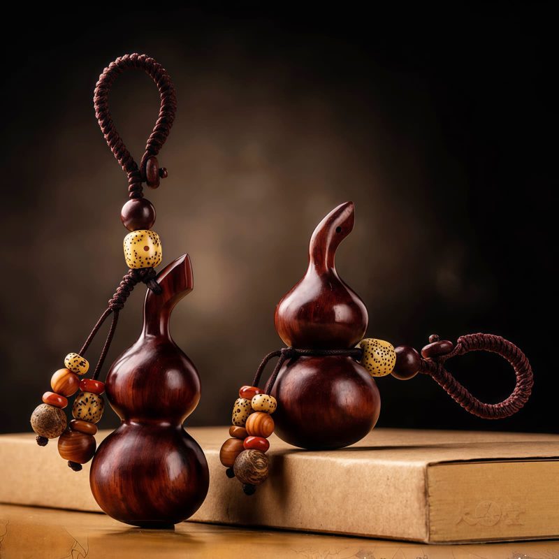 Tibetan Red Sandalwood Luck Key Chain Tibetan Red Sandalwood Luck Key Chain
