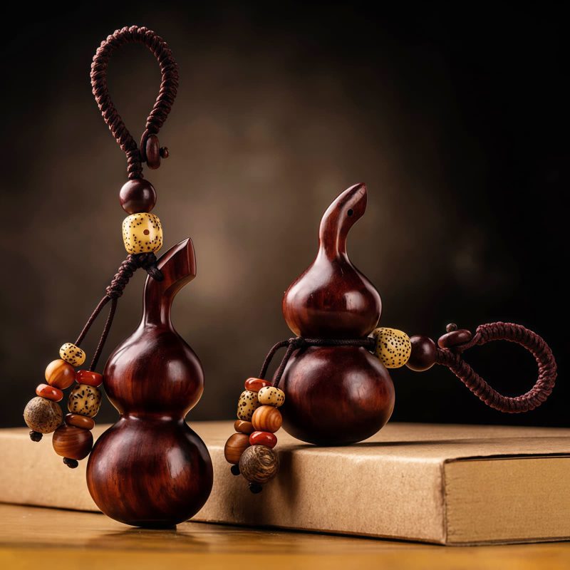 Tibetan Red Sandalwood Luck Key Chain Tibetan Red Sandalwood Luck Key Chain