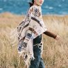 Chal Tibetano de Rayas Onduladas: Calidez y Estilo Étnico Tibetan Wave Stripe Cozy Scarf - 16