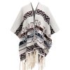 Chal Tibetano de Rayas Onduladas: Calidez y Estilo Étnico Tibetan Wave Stripe Cozy Scarf - 22