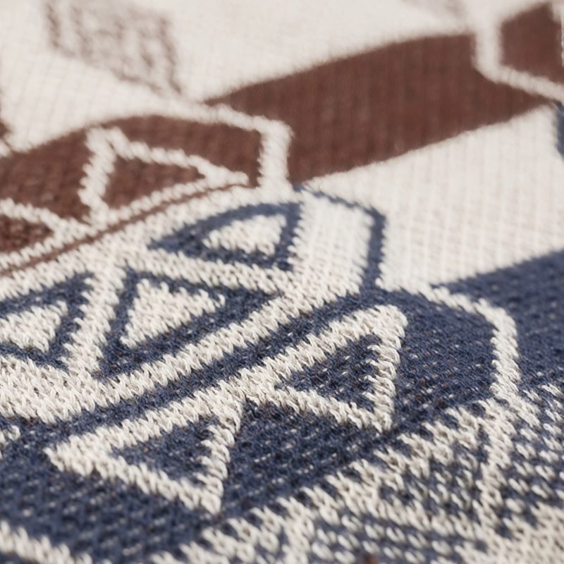 Chal Tibetano de Rayas Onduladas: Calidez y Estilo Étnico Tibetan Wave Stripe Cozy Scarf - 18