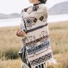 Chal Tibetano de Rayas Onduladas: Calidez y Estilo Étnico Tibetan Wave Stripe Cozy Scarf - 6