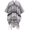 Chal Tibetano de Rayas Onduladas: Calidez y Estilo Étnico Tibetan Wave Stripe Cozy Scarf - 31