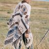 Chal Tibetano de Rayas Onduladas: Calidez y Estilo Étnico Tibetan Wave Stripe Cozy Scarf - 5
