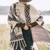 Chal Tibetano de Rayas Onduladas: Calidez y Estilo Étnico Tibetan Wave Stripe Cozy Scarf - 10