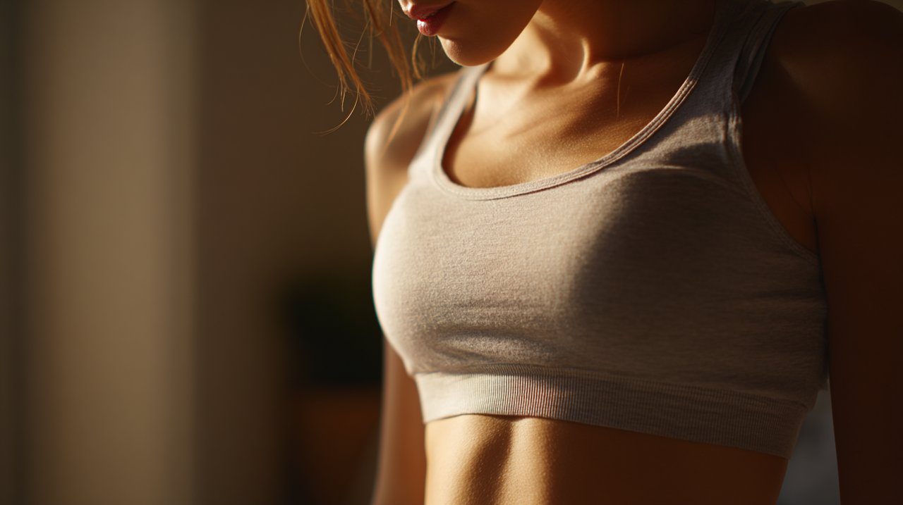 Close-up of a person gently breathing, symbolizing an anchor.