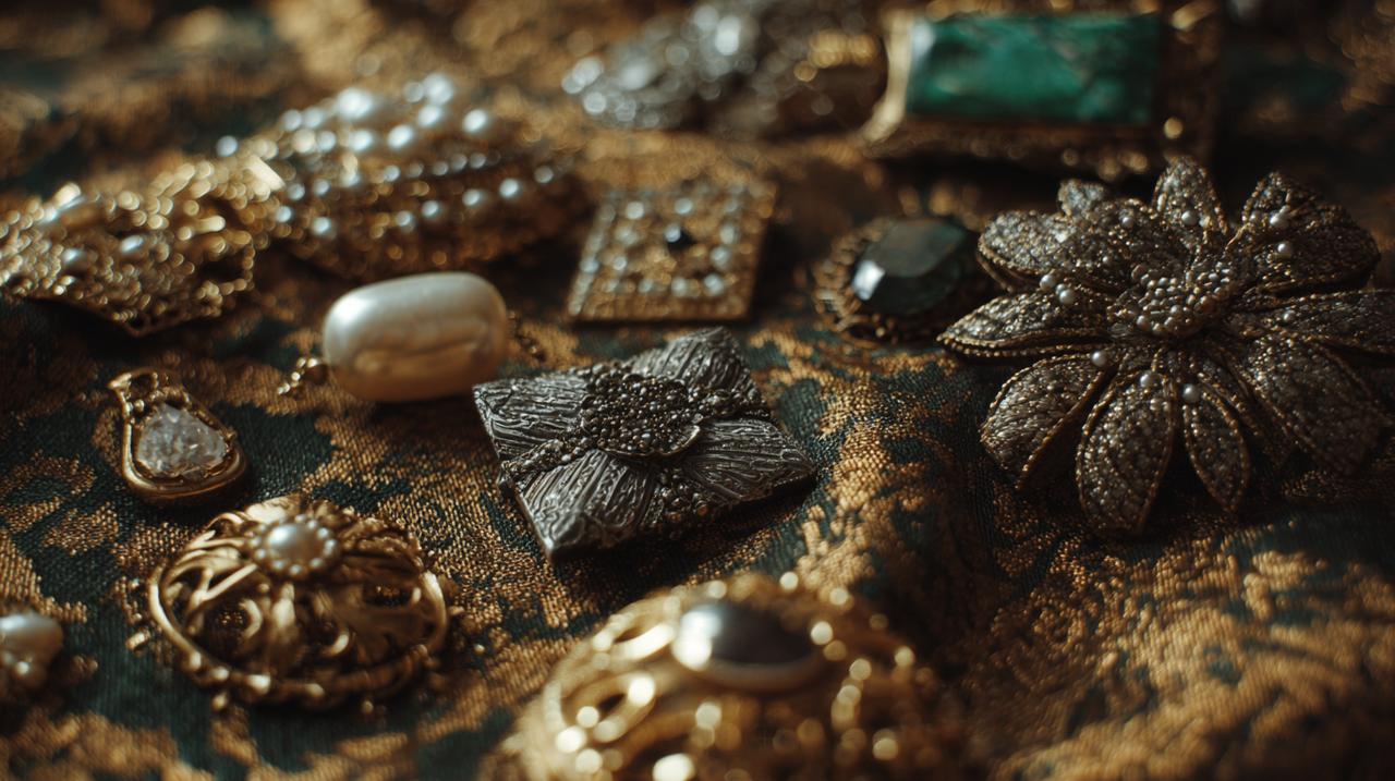 Diverse spiritual adornments from various cultures