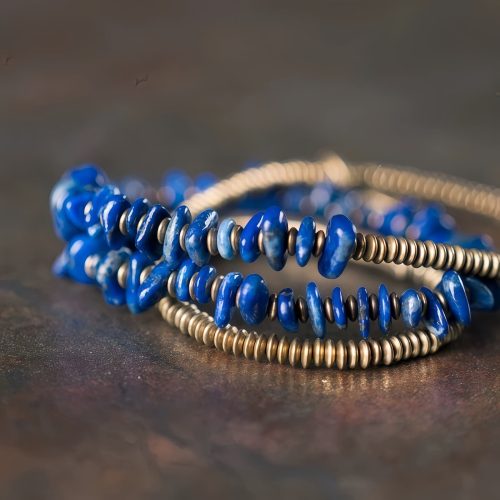 Handcrafted Tibetan Lapis Lazuli Multi-Layer Bracelet - Protection & Balance - 1