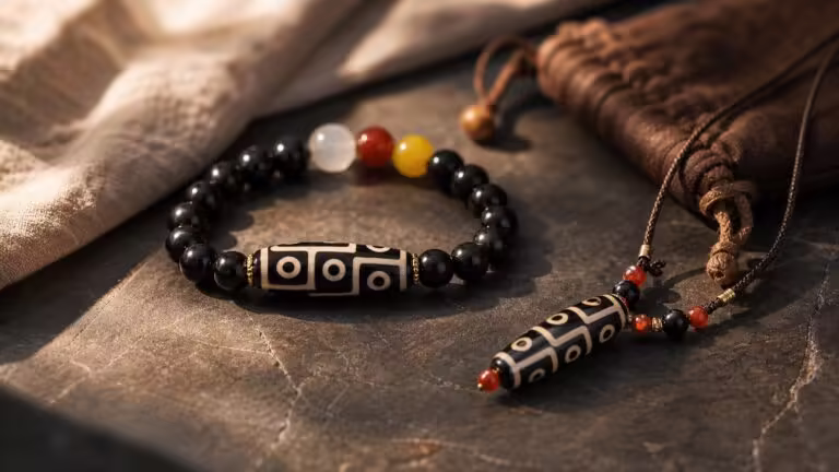 What a Nine-Eye Dzi Bead Actually Means