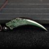Natural Obsidian Wolf Tooth Strength Pendant Natural Obsidian Wolf Tooth Strength Pendant